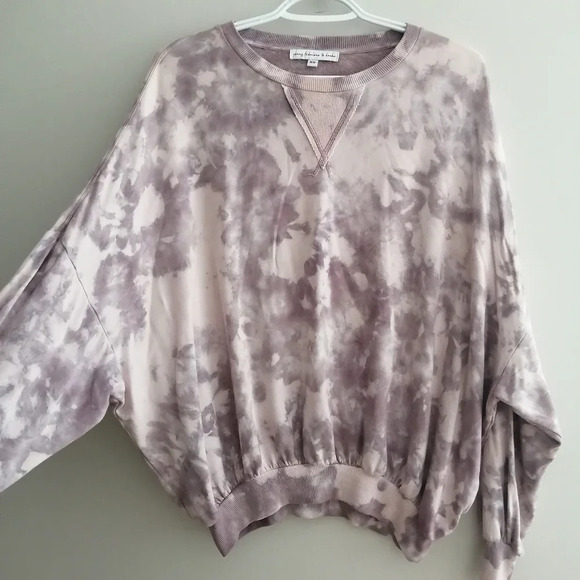 Young Fabulous & Broke Juliette Purple Tie Dye Sweater with Dolman Sleeves XS - Picture 4 of 16